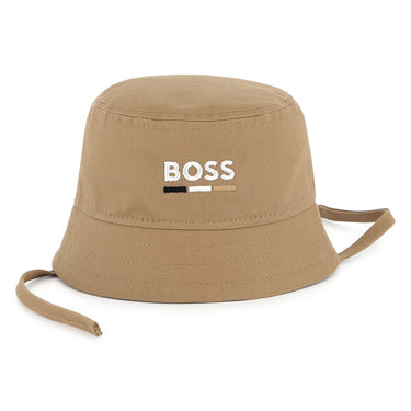 Gorro para bebé y niño BOSS beige UNISEX